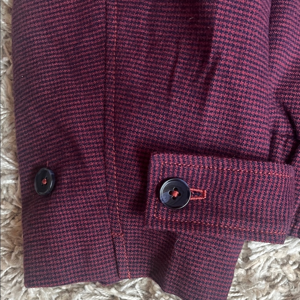NWT Free People Agnes Deep Burgundy Blazer - Size M - Picture 9 of 13